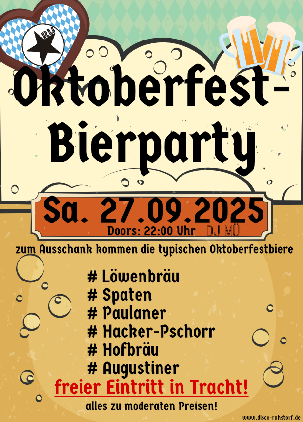 Oktoberfest-Bierparty