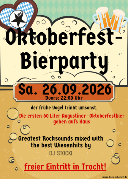 Oktoberfest-Bierparty